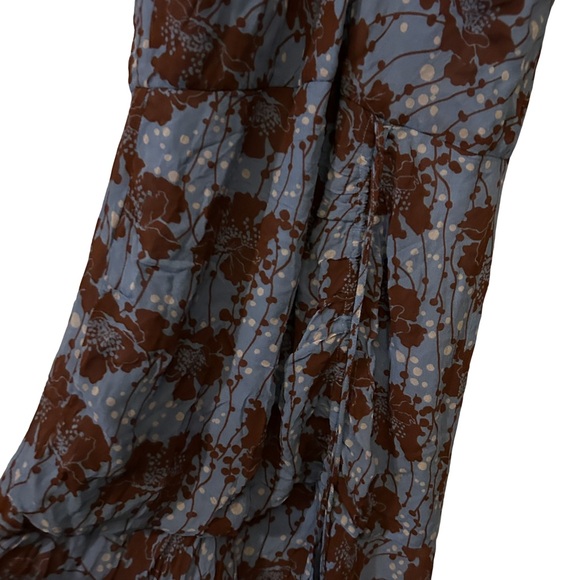 Karina Grimaldi Maxi Floral Dress Ruched Jessy Print Viscose XS - Picture 4 of 11